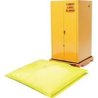Single Drum Ultra-Safety Cabinet Bladder System, 37,8" lo x 37,8" la x 6,3" h, Capacit&eacute; de charge 1500 lb Sécurité Médic