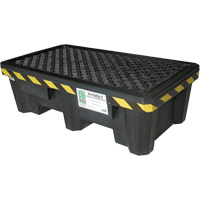 Ultra-Spill Pallet mod&egrave;le &eacute;conomique, 2 barils, Capacit&eacute; de d&eacute;versement 66 gal. US, 53" x 29" x 16,5" Sécurité Médic
