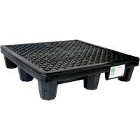 Ultra-Spill Pallet mod&egrave;le &eacute;conomique, 4 barils, Capacit&eacute; de d&eacute;versement 66 gal. US, 53" x 53" x 11,8" Sécurité Médic