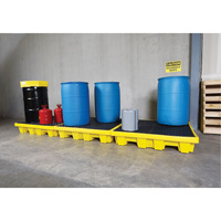 4-Drum Nestable Ultra-Spill Pallet&reg;, 66 US gal. Spill Capacity, 51" x 51" x 10" Sécurité Médic