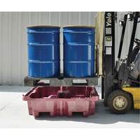 4-Drum Ultra-Spill King&reg; Flat Deck Spill Pallet, 85 US gal. Spill Capacity, 51" x 51" x 17.5" Sécurité Médic