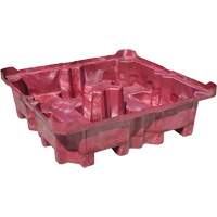 4-Drum Ultra-Spill King&reg; Drum Spill Pallet, 85 US gal. Spill Capacity, 51" x 51" x 17.5" Sécurité Médic