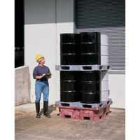 4-Drum Ultra-Spill King&reg; Flat Deck Spill Pallet, 85 US gal. Spill Capacity, 51" x 51" x 17.5" Sécurité Médic