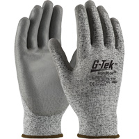Gants r&eacute;sistants aux coupures G-Tek en tricot sans couture, Taille T-petit, Calibre 13, Rev&ecirc;tement Polyur&eacute;thane, Enveloppe en PolyKor, ASTM ANSI niveau A2/EN 388 niveau B Sécurité Médic