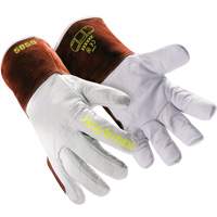 HeatArmor&reg; 5058 Welding Gloves, Grain Goatskin, Size Small/7 Sécurité Médic