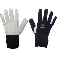 Left-Hand Anti-Impact Glove, 7/Small, Grain Leather Palm, Elastic Cuff Sécurité Médic