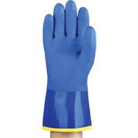 AlphaTec&reg; 23-202 PVC Gloves, Size 8, 11.8" L, Cotton, Fleece Inner Lining Sécurité Médic
