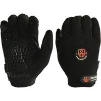 Mechanic Anti-Impact Gloves, 7/Small, Synthetic/Suede Palm, Elastic/Hook & Loop Cuff Sécurité Médic