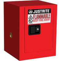 Sure-Grip&reg; EX Countertop Flammable Cabinet, 4 gal., 1 Door, 17" W x 22" H x 17" D Sécurité Médic