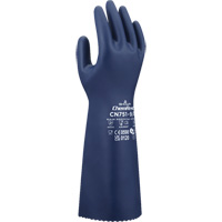 Gants r&eacute;sistants aux produits chimiques CN751, Taille Petit/7, 15" lo, Nitrile, 18 mils Sécurité Médic