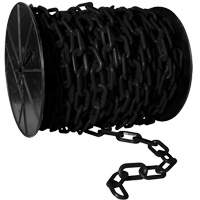 Heavy-Duty Plastic Safety Chain, White, 2" Link, 100' Length Sécurité Médic