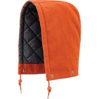 539 Capuchon pour parka, blouson aviateur ou combinaison de s&eacute;curit&eacute; matelass&eacute;e, Orange, Coton Sécurité Médic