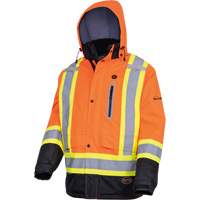 5407 Manteau de s&eacute;curit&eacute; imperm&eacute;able, isol&eacute;e et chauff&eacute;e, Hommes, Petit, Orange haute visibilit&eacute; Sécurité Médic