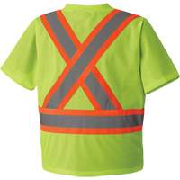 5993P T-shirt de s&eacute;curit&eacute; en maille, Polyester, Petit, Jaune lime haute visibilit&eacute; Sécurité Médic
