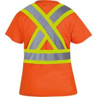6948 T-shirt de s&eacute;curit&eacute; en il-de-perdrix pour femme, Polyester, T-petit, Orange haute visibilit&eacute; Sécurité Médic