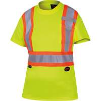 6949 T-shirt de s&eacute;curit&eacute; en il-de-perdrix pour femme, Polyester, T-petit, Jaune lime haute visibilit&eacute; Sécurité Médic