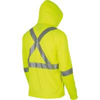 6965 Chandail &agrave; capuchon de s&eacute;curit&eacute; en il-de-perdrix, Petit, Jaune lime haute visibilit&eacute; Sécurité Médic