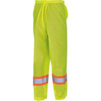 5670 Pantalon de s&eacute;curit&eacute; routi&egrave;re, Polyester, 2T-petit/T-petit, Jaune lime haute visibilit&eacute; Sécurité Médic