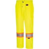 5999PW Pantalon de s&eacute;curit&eacute; routi&egrave;re pour femmes, Polyester, T-petit, Jaune lime haute visibilit&eacute; Sécurité Médic