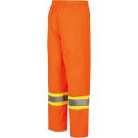 5627W Pantalon &agrave; bavette imperm&eacute;able pour femmes, Polyester/Polyur&eacute;thane, T-petit, Orange haute visibilit&eacute; Sécurité Médic