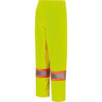 5629W Pantalon &agrave; bavette imperm&eacute;able pour femmes, Polyester/Polyur&eacute;thane, T-petit, Jaune lime haute visibilit&eacute; Sécurité Médic