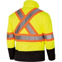 5771 Manteau de s&eacute;curit&eacute; imperm&eacute;able r&eacute;versible, Polyester/Polyur&eacute;thane, Jaune lime haute visibilit&eacute;, Petit Sécurité Médic