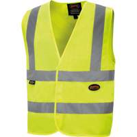6886 High-Visibility Tricot Safety Vest, High Visibility Lime-Yellow, Small, Polyester Sécurité Médic