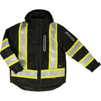 Ripstop 4-in-1 Safety Jacket, Polyester, Black, X-Small Sécurité Médic