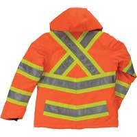Womens Insulated Flex Safety Jacket, Polyester, High Visibility Orange, Medium Sécurité Médic