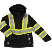 Womens Insulated Flex Safety Jacket, Polyester, Black, X-Small Sécurité Médic