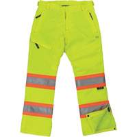Pantalon de s&eacute;curit&eacute; isolant et extensible pour femmes, Polyester, T-petit, Jaune lime haute visibilit&eacute; Sécurité Médic