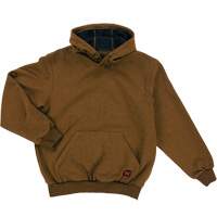 Water Repellent Fleece Pullover Hoodie, Men's, Small, Brown Sécurité Médic