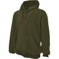Water Repellent Fleece Pullover Hoodie, Men's, Small, Green Sécurité Médic