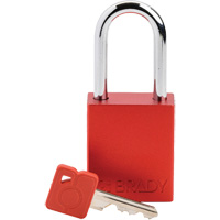 Lockout Padlock, Safety Padlock, Keyed Different, Aluminum, 1-1/2" Width Sécurité Médic