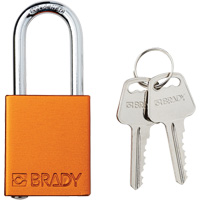 Lockout Padlock, Safety Padlock, Keyed Different, Aluminum, 1-1/2" Width Sécurité Médic