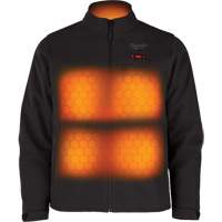 Manteau chauffante M12 ToughShell avec pile, Hommes, Petit, Noir Sécurité Médic
