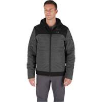 Veste chauffante M12 QuietShell avec pile, Hommes, Petit, Gris Sécurité Médic