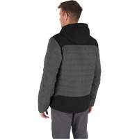 Veste chauffante M12 QuietShell avec pile, Hommes, Petit, Gris Sécurité Médic