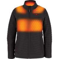 Manteau chauffant M12 Axis avec pile, Femmes, Grand, Noir Sécurité Médic