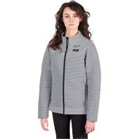 Manteau chauffant M12 Axis avec pile, Femmes, Petit, Gris Sécurité Médic