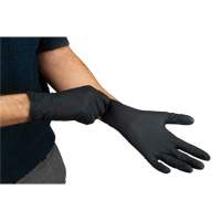 Heavyweight Tactile Grip Examination Gloves, Small, Nitrile, 8-mil, Powder-Free, Black, Class 2 Sécurité Médic