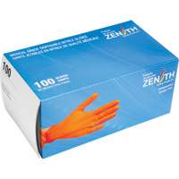 Heavyweight Tactile Grip Examination Gloves, Small, Nitrile, 8-mil, Powder-Free, Orange, Class 2 Sécurité Médic