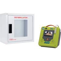 Ensemble armoire murale et d&eacute;fibrillateur AED 3, Semi-automatique, Anglais, Classe 4 Sécurité Médic