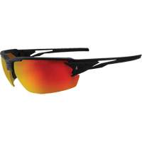 Pumori Safety Glasses, Red/Mirror Lens, Anti-Scratch, ANSI Z87+/MCEPS GL-PD 10-12/Meets/Exceeds CSA Z94.3 Sécurité Médic