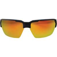 Pumori Safety Glasses, Red/Mirror Lens, Anti-Scratch, ANSI Z87+/MCEPS GL-PD 10-12/Meets/Exceeds CSA Z94.3 Sécurité Médic
