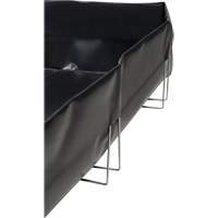 Wire Bracket Berm, 268 US gal. Capacity, 6' W x 8' L x 12" H, L-Bracket Sécurité Médic