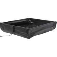 Collapsible Roll-Up Spill Berm, 34 US gal. Capacity, 3' W x 3' L x 6" H Sécurité Médic