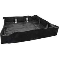 Collapsible Berm, 30 US gal. Capacity, 3' W x 3' L x 6" H, Snap-Up Bracket Sécurité Médic