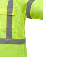 Chemise de travail &agrave; manches longues et X au dos Bisley avec X-Airflow, Poly-coton, Petit, Jaune lime haute visibilit&eacute; Sécurité Médic