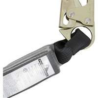 SA-5200-2.5 Shock Absorbing Lanyard, 2.5', Snap Hook Center, Snap Hook Leg Ends, Polyester Sécurité Médic